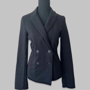 Alexander Wang Black Cotton Double Breasted  Blazer